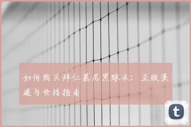 如何购买拜仁慕尼黑球衣：正版渠道与价格指南